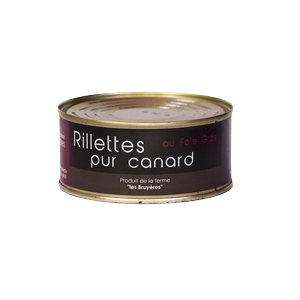 Rillettes au foie gras de canard - La Ferme Les Bruyères - Rillette foie gras